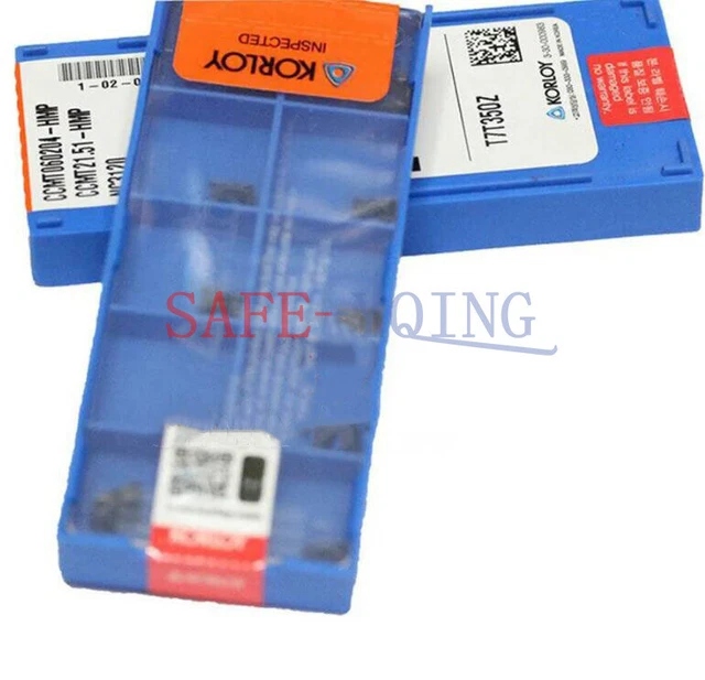 New 10PCS Korloy P PC9030 CCMT21.50.5-HMP CCMT060202-HMP CNC Carbide Insert