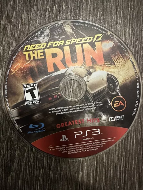 Need for Speed The Run PlayStation 3 Ps3 (greatest Hits) for sale online