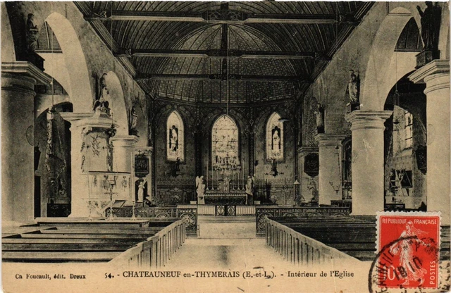 CPA AK CHATEAUNEUF-en-THYMERAIS - Church Interior (3855556)