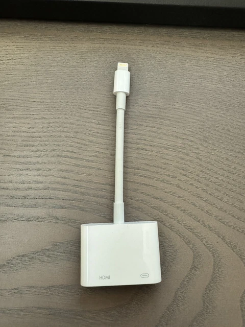 GENUINE Apple Lightning to Digital AV Adapter MD826AM/A A1438 PREOWNED* GENUINE Apple Lightning to Digital AV Adapter MD826AM/A A1438 PREOWNED*