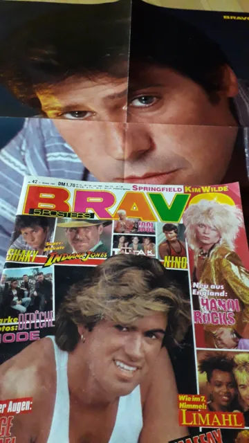 BRAVO Nr.42 vom 11.10.1984 mit Riesenposter Shakin´ Stevens, Harrison Ford