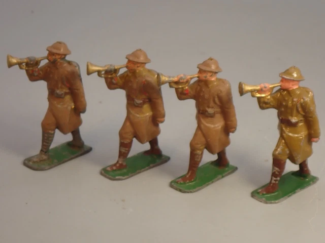 Figurines Anciennes En Plomb - 5 Pompiers Au Feu - CBG-MIGNOT BB2