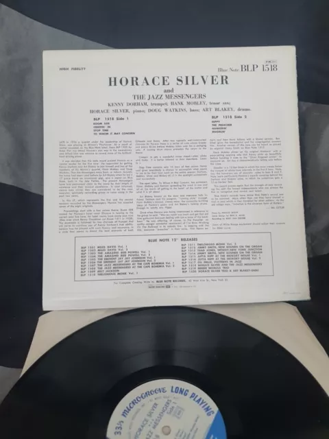 Horace Silver And The Jazz Messengers - LP Blue Note BLP1518 RARE 3