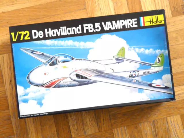 Heller 1/72 Heller: De Havilland FB 5 " Vampire" (2 Decal Optionen ) # (461)