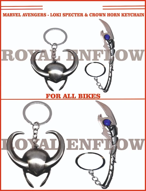 Marvel Avengers - Loki Specter & Crown Horn Keychain for All Bikes - Exp Ship
