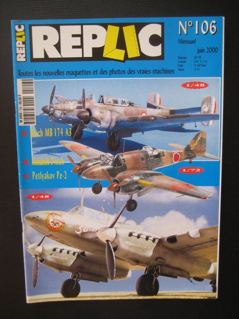 REPLIC n° 106 - BLOCH MB- 174 A3 - MITSUBISHI DINAH - PETLYAKOV Pe-2