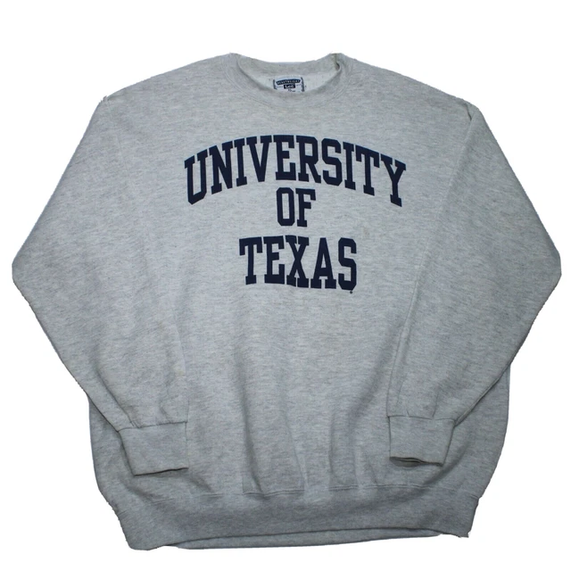 Vintage Lee Heavyweight Sweatshirt University of Texas USA Grey Jumper Size XL