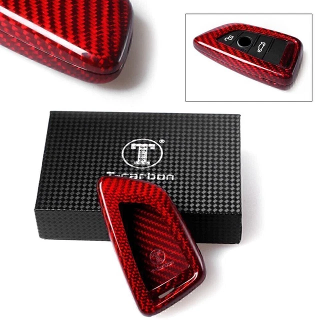 Remote Key Case Shell Cover for BMW X1 F48 X5/6 F15 F16 F45 Gift Carbon Fiber