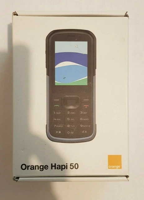 Orange Hapi 50 – Téléphone Portable Robuste IP67 – 3G – Désimlocké – Noir
