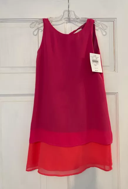 NWT Studio 342 by Florence Eiseman sleeveless hot pink dress girls size 8