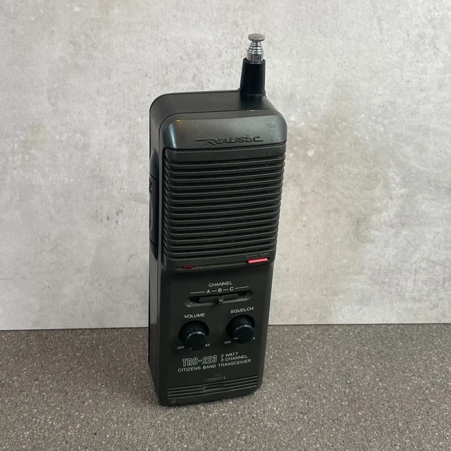 REALISTIC TRC233 CB Radio Walkie Talkie 3Channel Handheld Transceiver