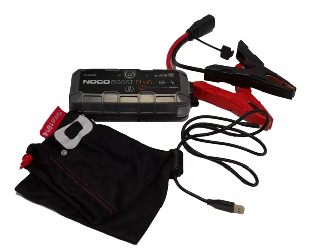 NOCO Boost GB70 2000A 12V USB Portable Car Battery Jump Starter - (Grey) B+