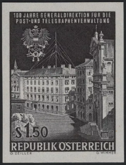 Österreich ANK 1232 PU Generaldirektion Postverwaltung PROBEDRUCK Normalpapier !