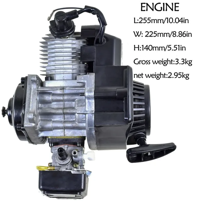 49CC 50CC 2-STROKE PULL START ENGINE MOTOR For POCKET MINI BIKE SCOOTER ATV QUAD