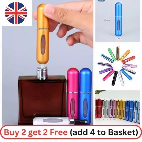 5ml Perfume Atomiser Aftershave Travel Refillable Bottle Handbag Spray Portable