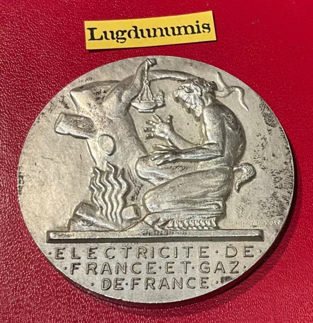 France- Médaille de table Electricité de France et Gaz de France Bronze