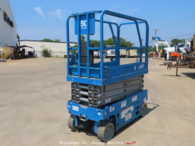 2016 Genie GS-1930 19' Electric Scissor Lift Man Aerial Platform 24 VDC bidadoo