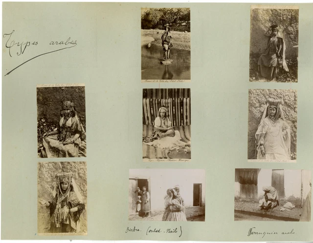 Tirage Albuminé Vintage Calavas, Paris, Années 1870 - 6 Photos Nus Sur Support, Format 21x27 Cm