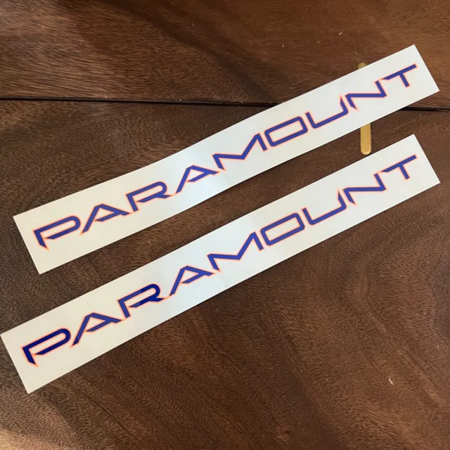 Vintage Schwinn Paramount Decals Pair Neon 1990s Bike Down Tube Sticker 74-284 2