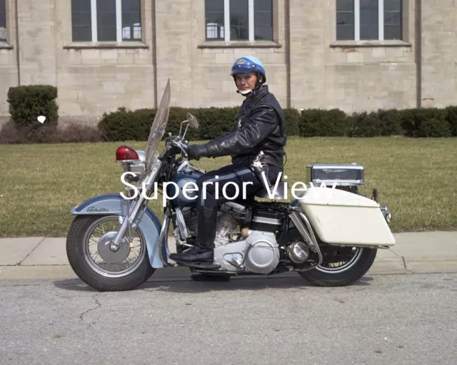 Fort Wayne Indiana Police Vintage Harley Davidson Electra Glide Motorcycle LOOK