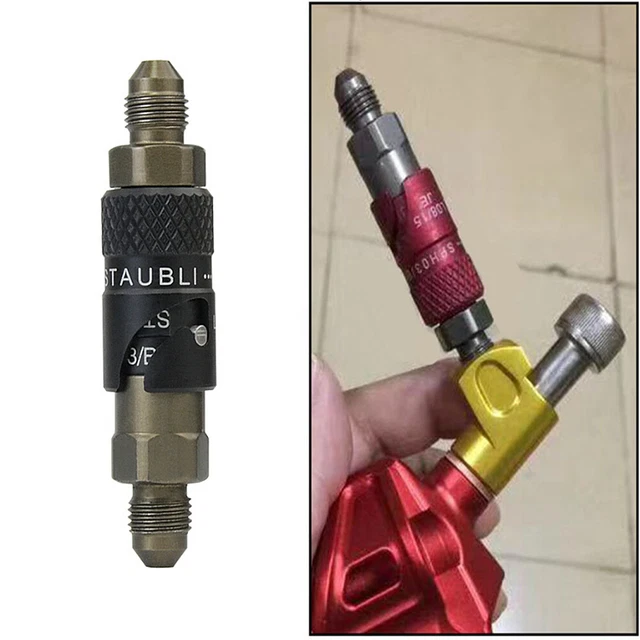 Black Aluminum Alloy Quick Release Dry Brake Line Coupling Fitting -3AN 3AN