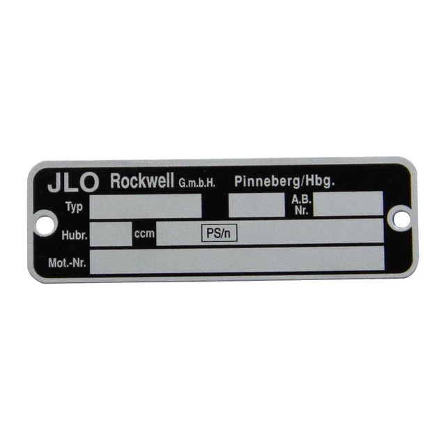 ENGINE NAMEPLATE NAMEPLATE engine type plate for ILO engine mofa moped ...