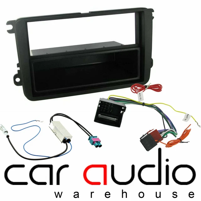 2 Din Car Radio Fascia Dash CD Trim Installation Plate Panel Frame For Seat Leon