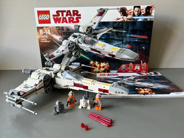 LEGO STAR WARS 75218 X-Wing Starfighter Luke Skywalker R2D2 con BA e ...