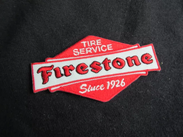 Firestone Tire Service 1926 Vintage Patch Nose Art V8 US Car Hot Rod Rockabilly