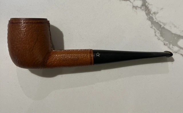 VINTAGE BOLTON PIPE, Best Briar, Real Leather, Sad Insurance Disallows  Tobacco! $45.00