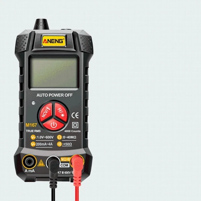 Digital Multimeter for Measuring Voltage Resistance Current NCV Function Flashli