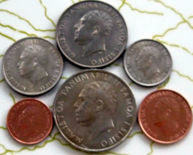 6Coins Samoa 1967 Unc 175-`101