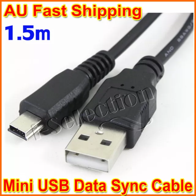 USB 2.0 Type A to Mini USB Type B Interface Cable for Canon IXUS EOS PowerShot