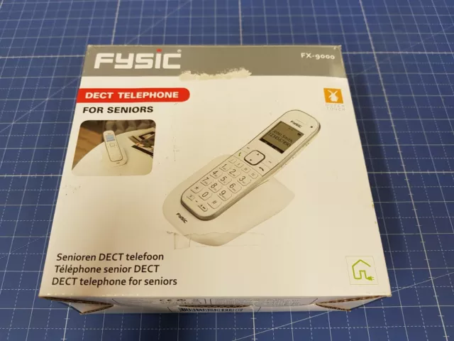 Fysic FX-9000 - DECT-Telefon für Senioren mit große Tasten und 1 Mobilteil, weiß