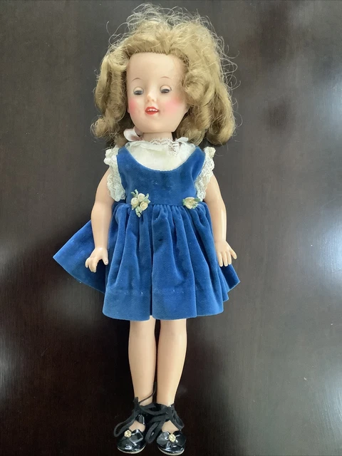 VTG Ideal Vinyl Shirley Temple 12” Doll with Flirty Eyes