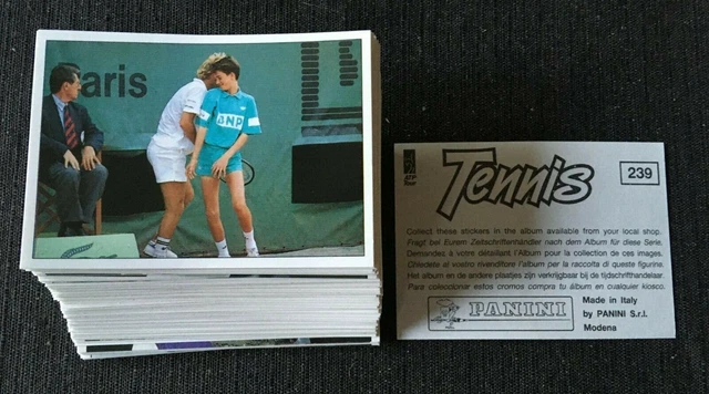LOT De 155 Stickers Panini ATP Tour Tennis 1992 - Sans Doubles - Collection Ultra Rare - Neuf
