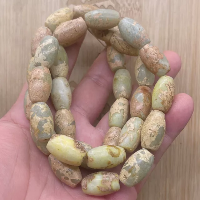 Chinese old natural jade hand-carved statue Pendants~necklace