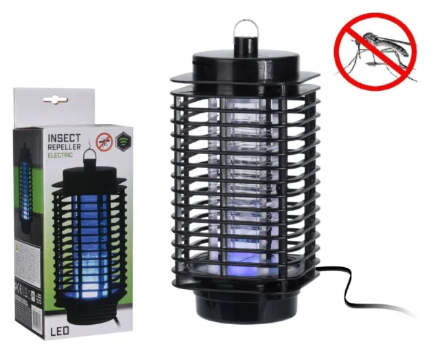 Elektrischer UV LED Insektenvernichter Lampe Fliegen Mücken Falle Steckdose