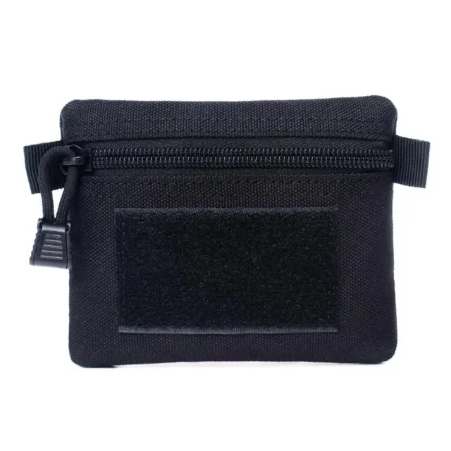 FR Outdoor Pouch Wallet Waterproof Portable Zipper Waist Bag (Black)