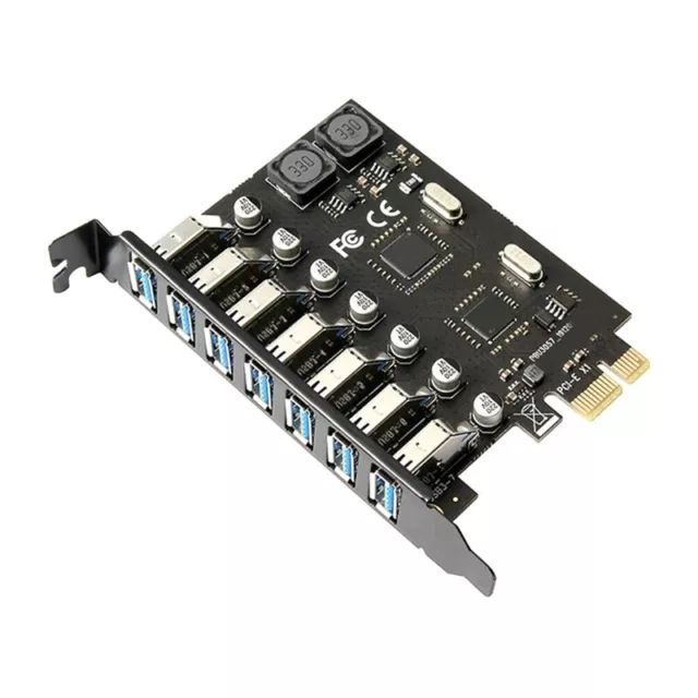 PCIE to USB3.0 Adapter Card 7 Port USB 3.0 PCI-E Desktop Computer Expansion2326