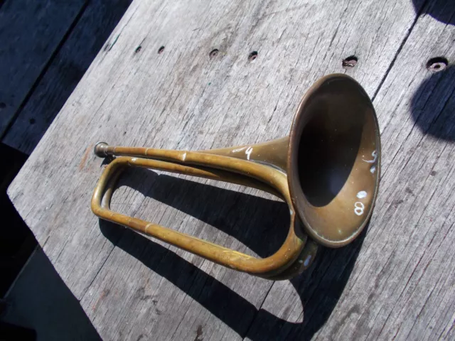 WW1  ANZAC.. 1911 ..A.I.F..Bugle  .Henry Potter & Co.  London ..With History