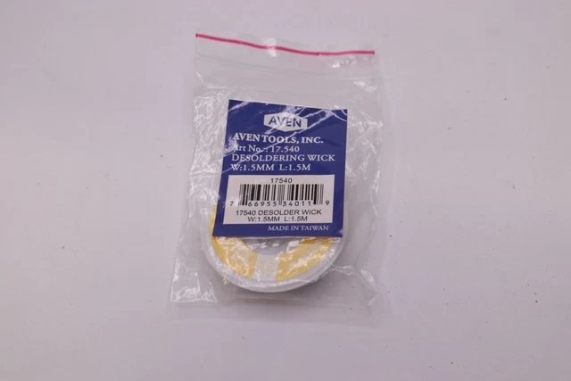Aven Tools Desoldering Wick 1.55mm x 1.5-meter 17.540