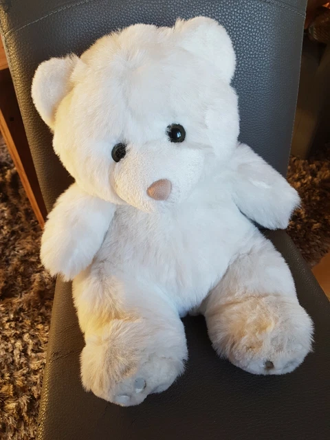 Beau Ours Nounours Blanc Jouet Peluche Doudou