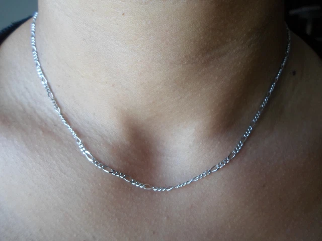 Chaine Gourmette En Argent Massif 42cm - Neuf Avec étiquettes - Style Intemporel