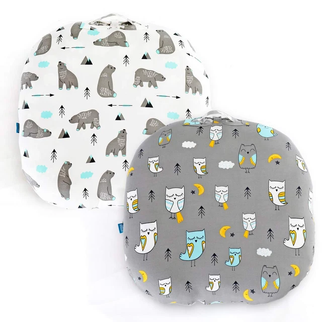 Stretchy Newborn Lounger Cover 2 Pack Sung Fitted Removable Slipcover,Ultra Sof