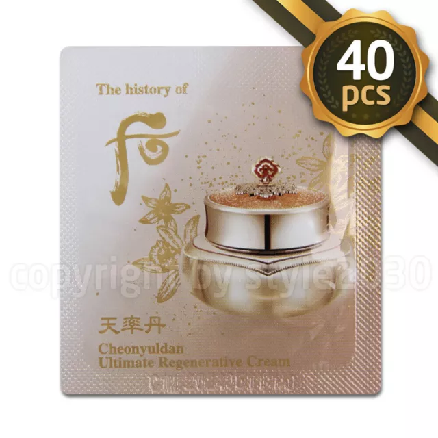 The history of Whoo Cheonyuldan Ultimate Regenerating Cream 1 ml x 40 Stück