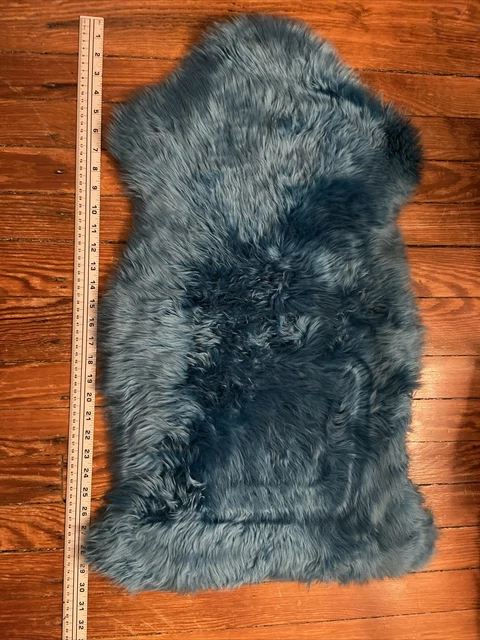 IKEA Sheepskin Smidie Blue Cookie Monster Rug Throw 904.311.75 sheep skin