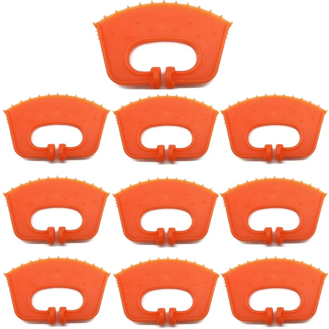 10PCS Calf Weaner Ring Plastic Farm Livestock Bovine Anti-Sucking Nose Clip wit
