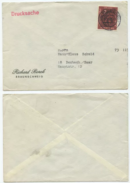 33980 - Mi.Nr. 365 - Beleg - Braunschweig 28.11.1961 - Richard Borek
