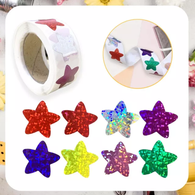 1000pcs Gift Packing Kid SelfFor Reward Chart Star Sticker DIY Craft